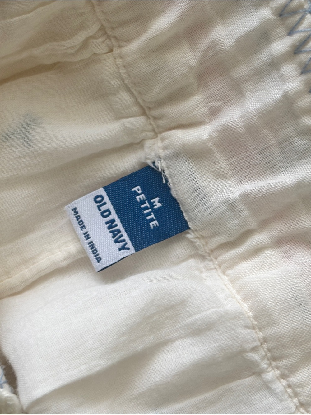 Old Navy 100% cotton Cream Maxi Dress with Multicolor Embroidery - Picture 9 of 9